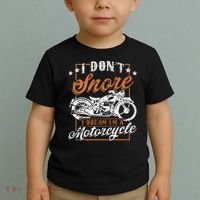Biker I DonT Snore I Dream IM A Motorcycle Toddler T-Shirt thumb 2