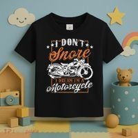 Biker I DonT Snore I Dream IM A Motorcycle Toddler T-Shirt thumb 3