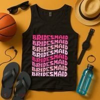Bridesmaid I Do Crew Retro Bachelorette Party Bridesmaids Tank Top thumb 4