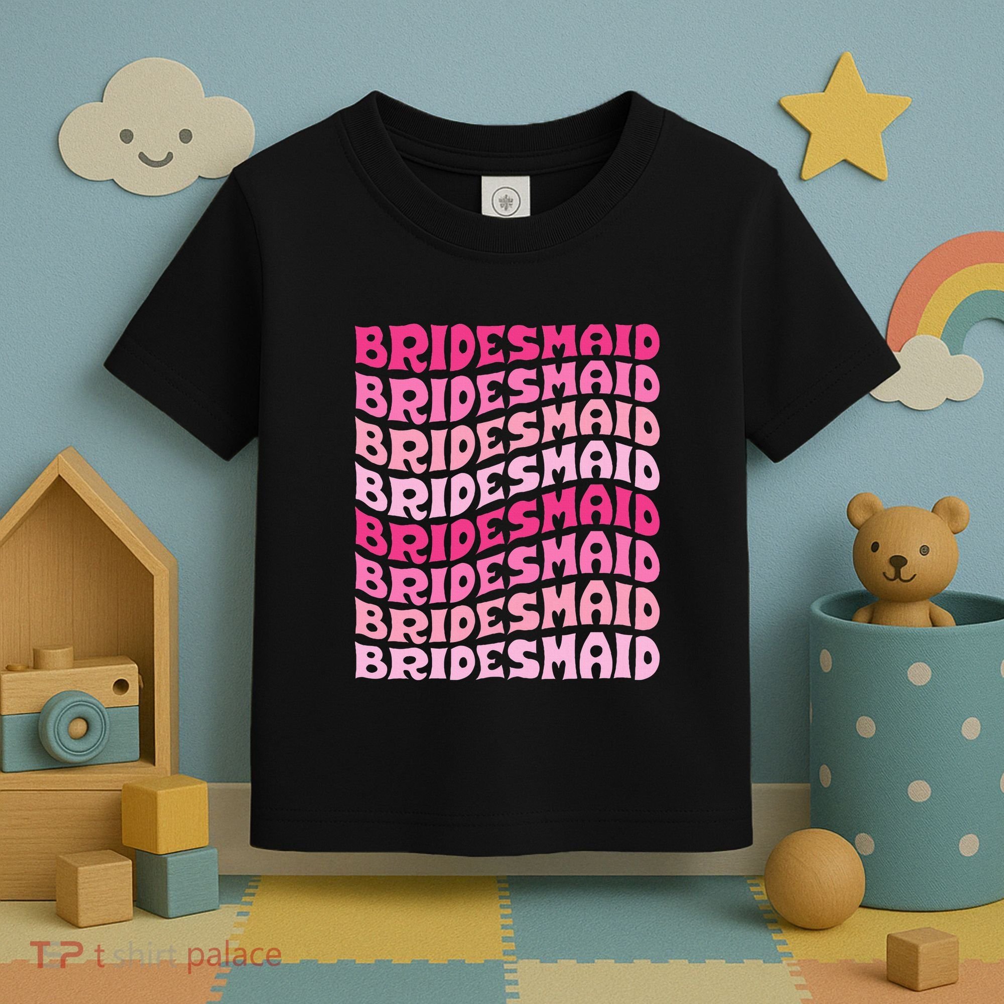 Bridesmaid I Do Crew Retro Bachelorette Party Bridesmaids Toddler T-Shirt