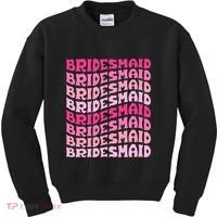 Bridesmaid I Do Crew Retro Bachelorette Party Bridesmaids Kids Sweatshirt thumb 0