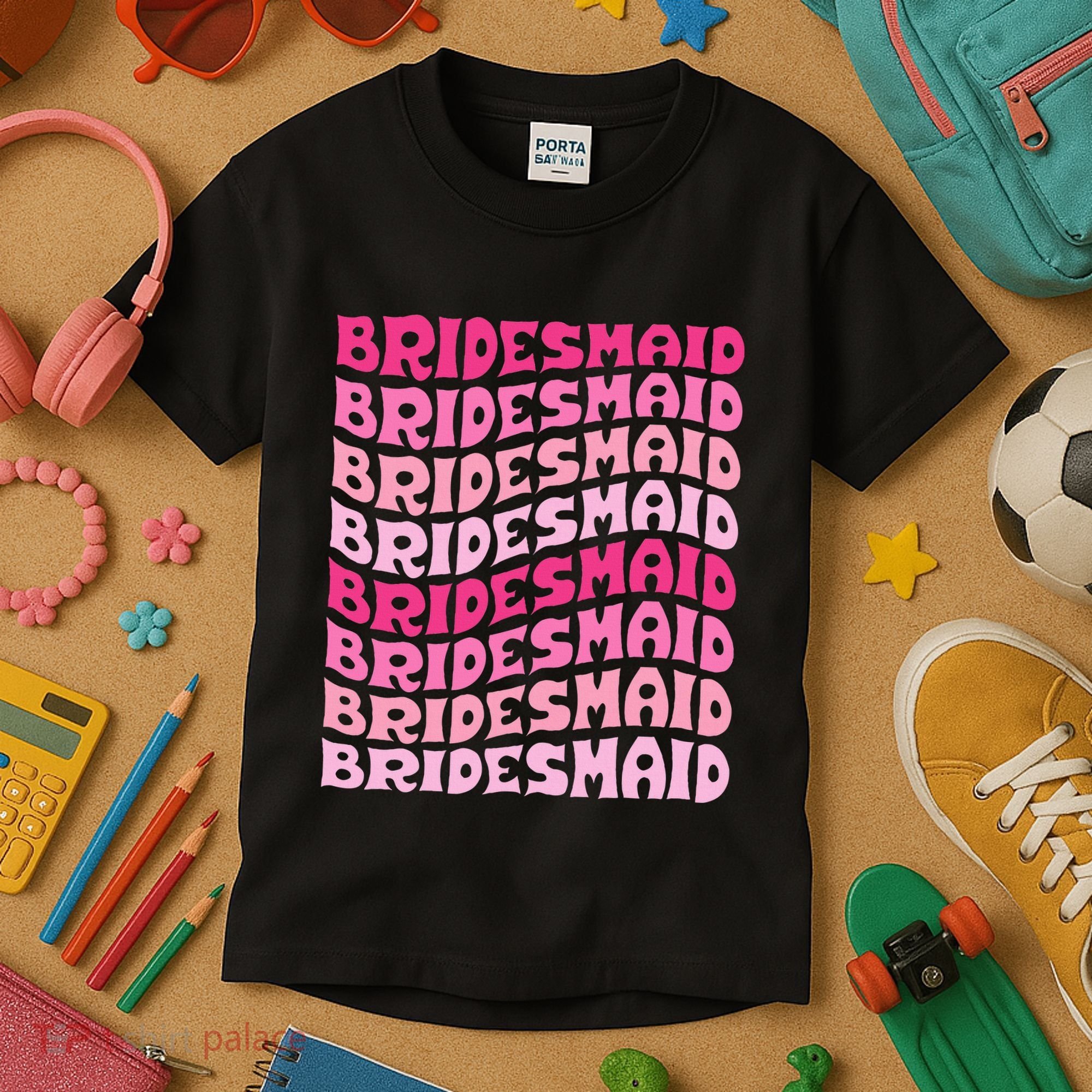 Bridesmaid I Do Crew Retro Bachelorette Party Bridesmaids Kids T-Shirt