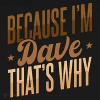 Because IM Dave ThatS Why T-Shirt thumb 7