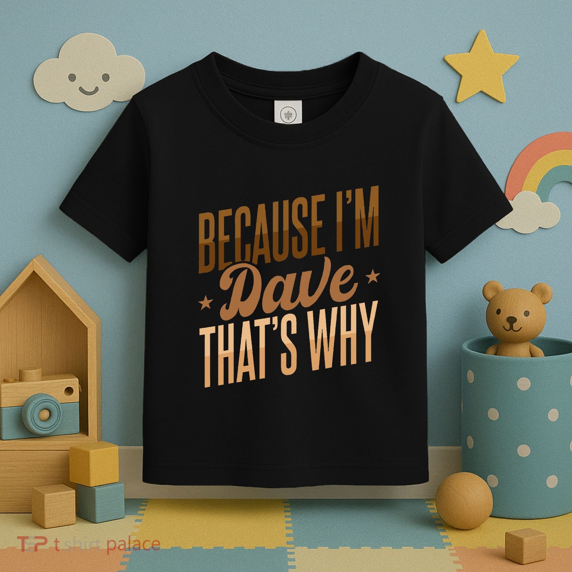 Because IM Dave ThatS Why Toddler T-Shirt