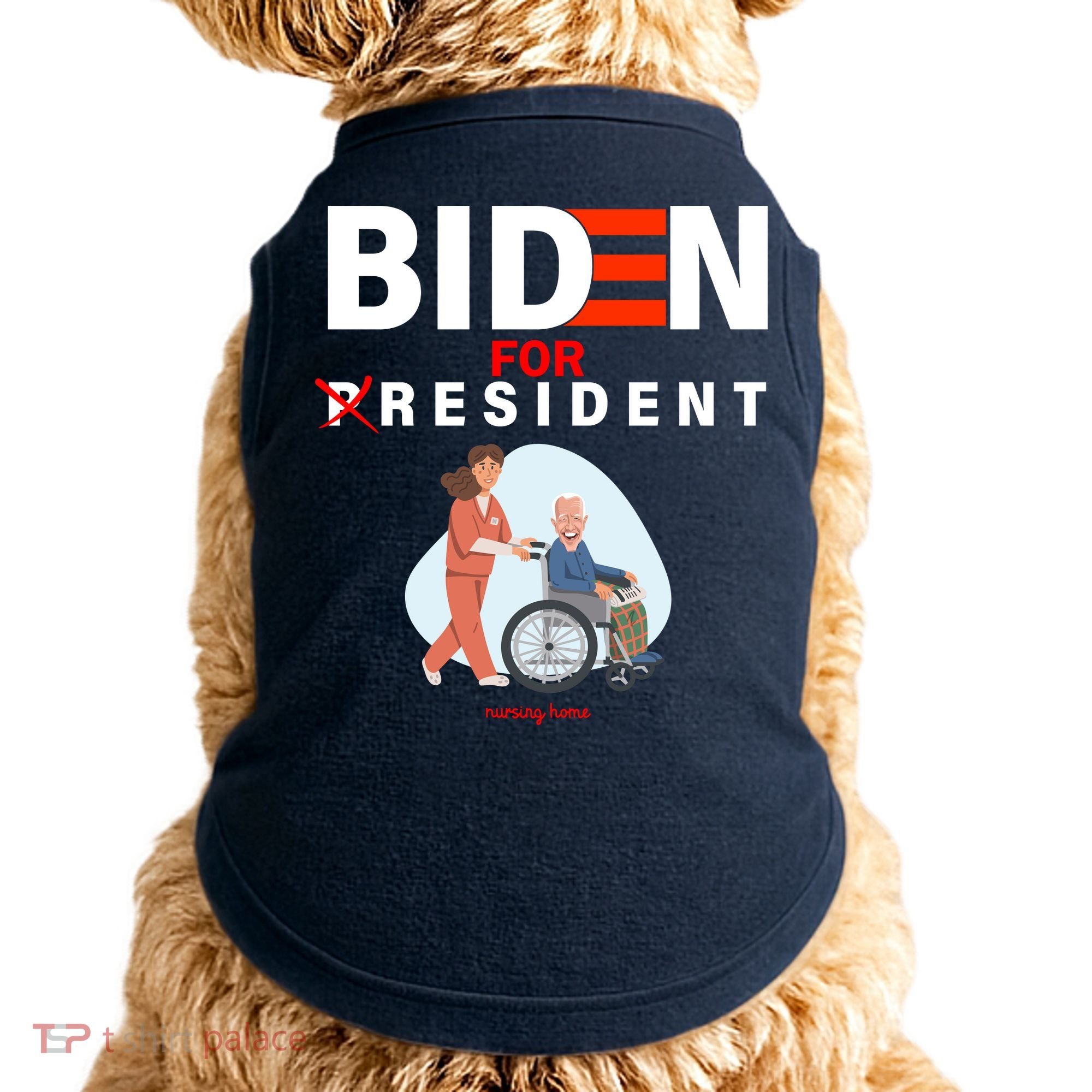 Biden For Resident Funny Trump 2020 President Doggie Tank