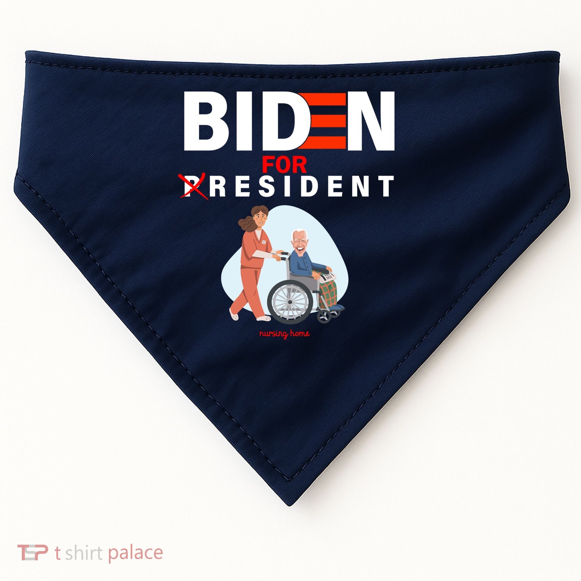 Biden For Resident Funny Trump 2020 President USA-Made Doggie Bandana
