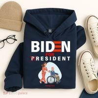 Biden For Resident Funny Trump 2020 President Hoodie thumb 4