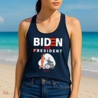Biden For Resident Funny Trump 2020 President Women's Tank Top thumb 2