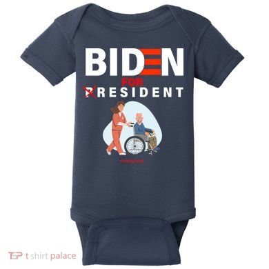 Biden For Resident Funny Trump 2020 President Baby Bodysuit