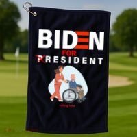Biden For Resident Funny Trump 2020 President Golf Towel thumb 1