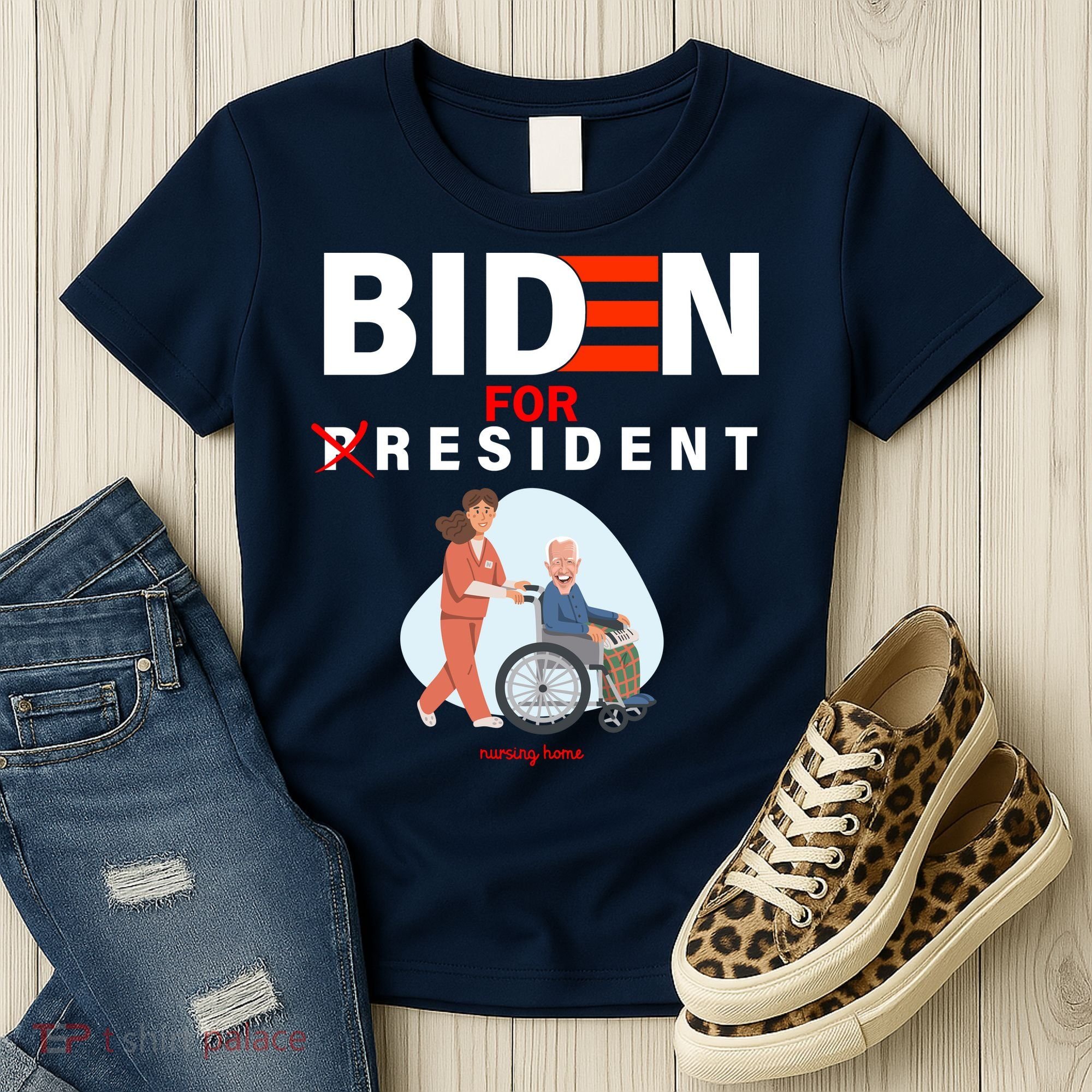 Biden For Resident Funny Trump 2020 President Women's T-Shirt