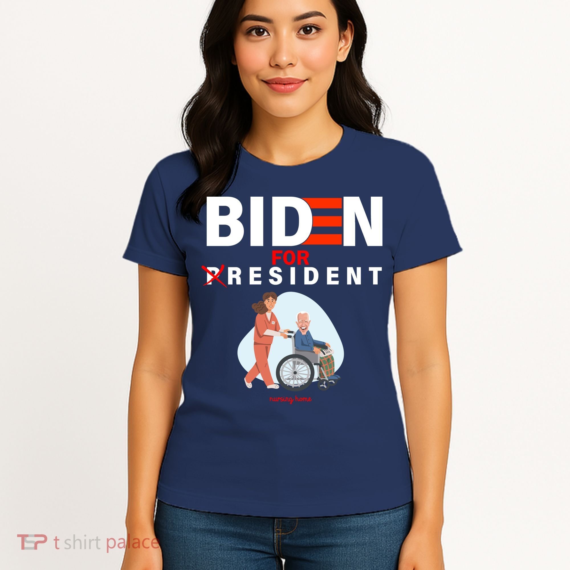 Biden For Resident Funny Trump 2020 President Women's T-Shirt