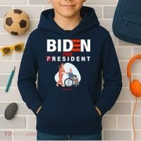 Biden For Resident Funny Trump 2020 President Kids Hoodie thumb 2