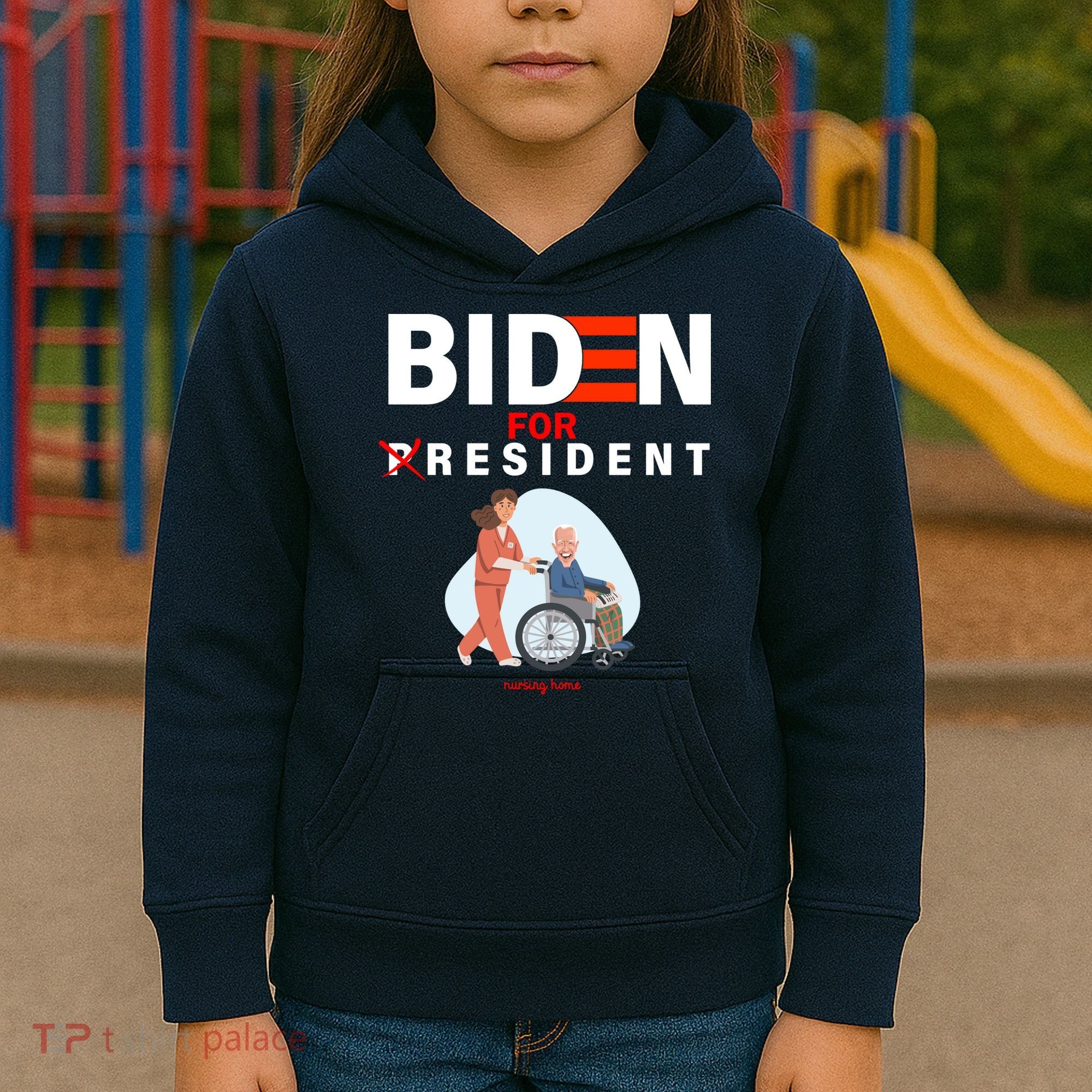 Biden For Resident Funny Trump 2020 President Kids Hoodie