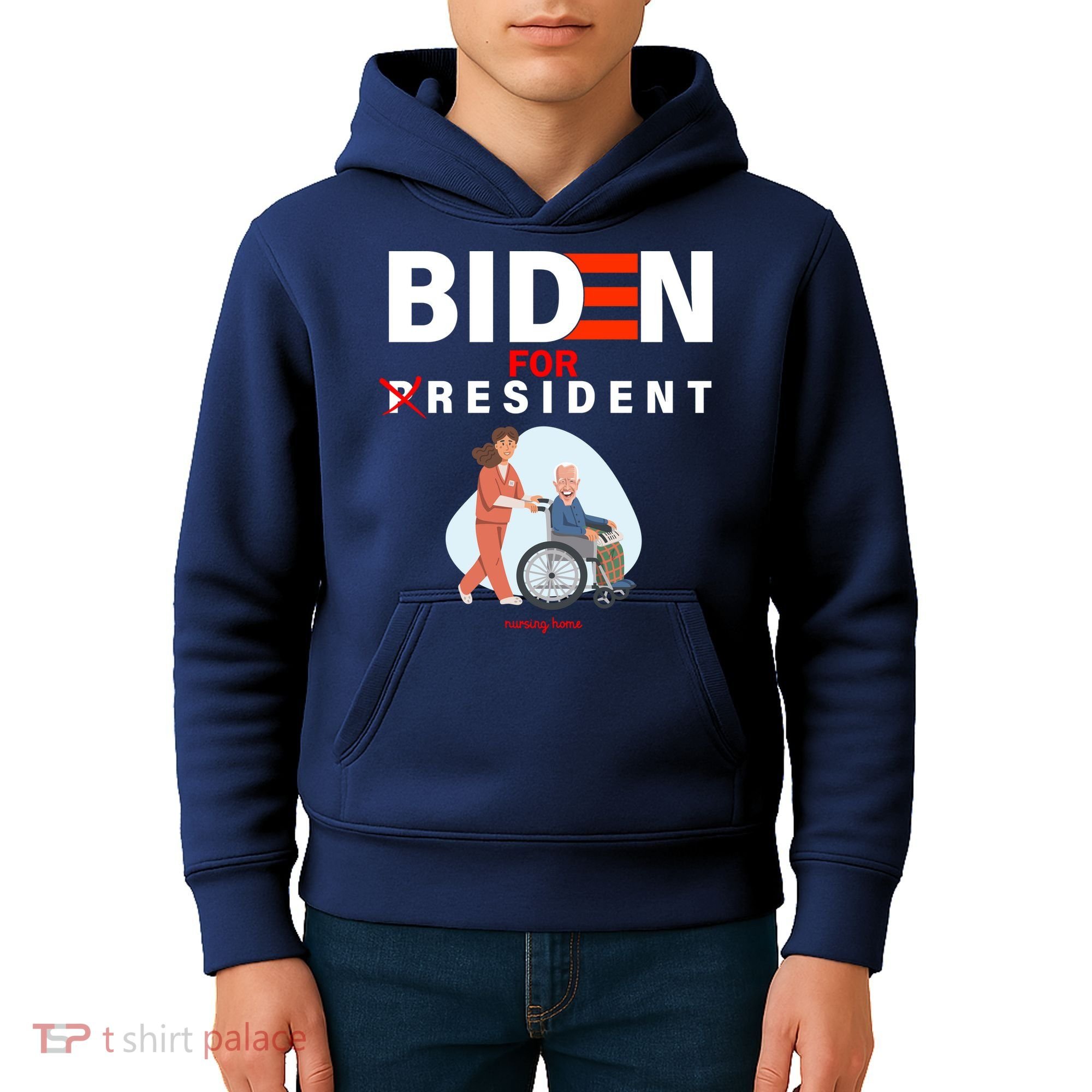 Biden For Resident Funny Trump 2020 President Kids Hoodie