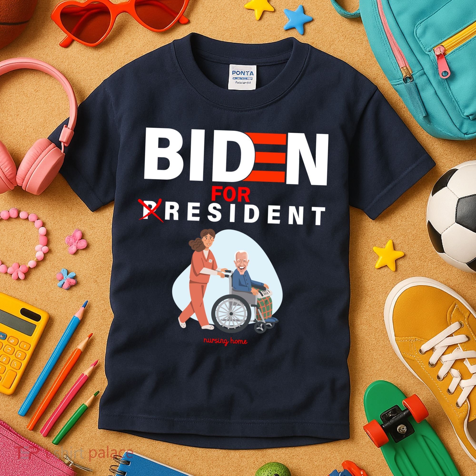 Biden For Resident Funny Trump 2020 President Kids T-Shirt