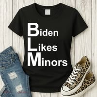 Biden Likes Minors BLM Women's T-Shirt thumb 3