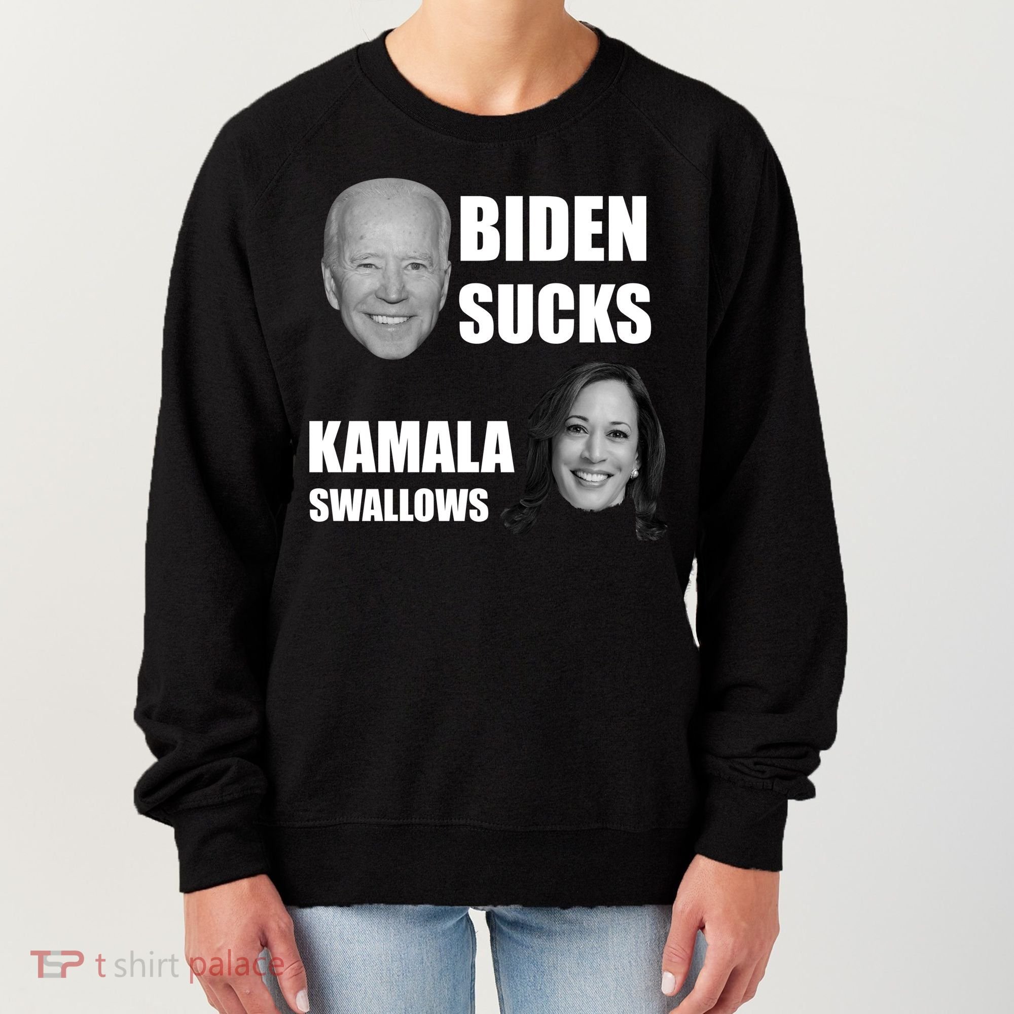 Biden Sucks Kamala Swallows Women's Sweatshirt