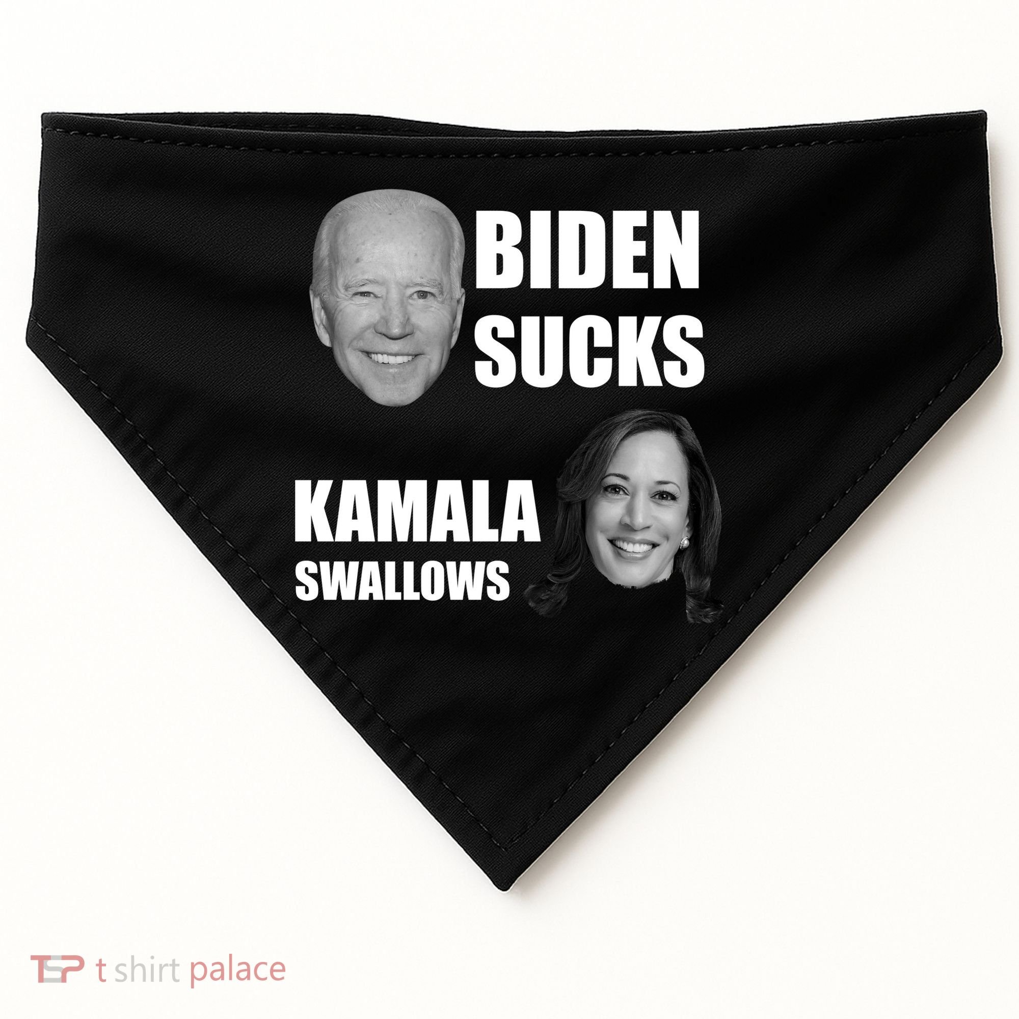 Biden Sucks Kamala Swallows USA-Made Doggie Bandana