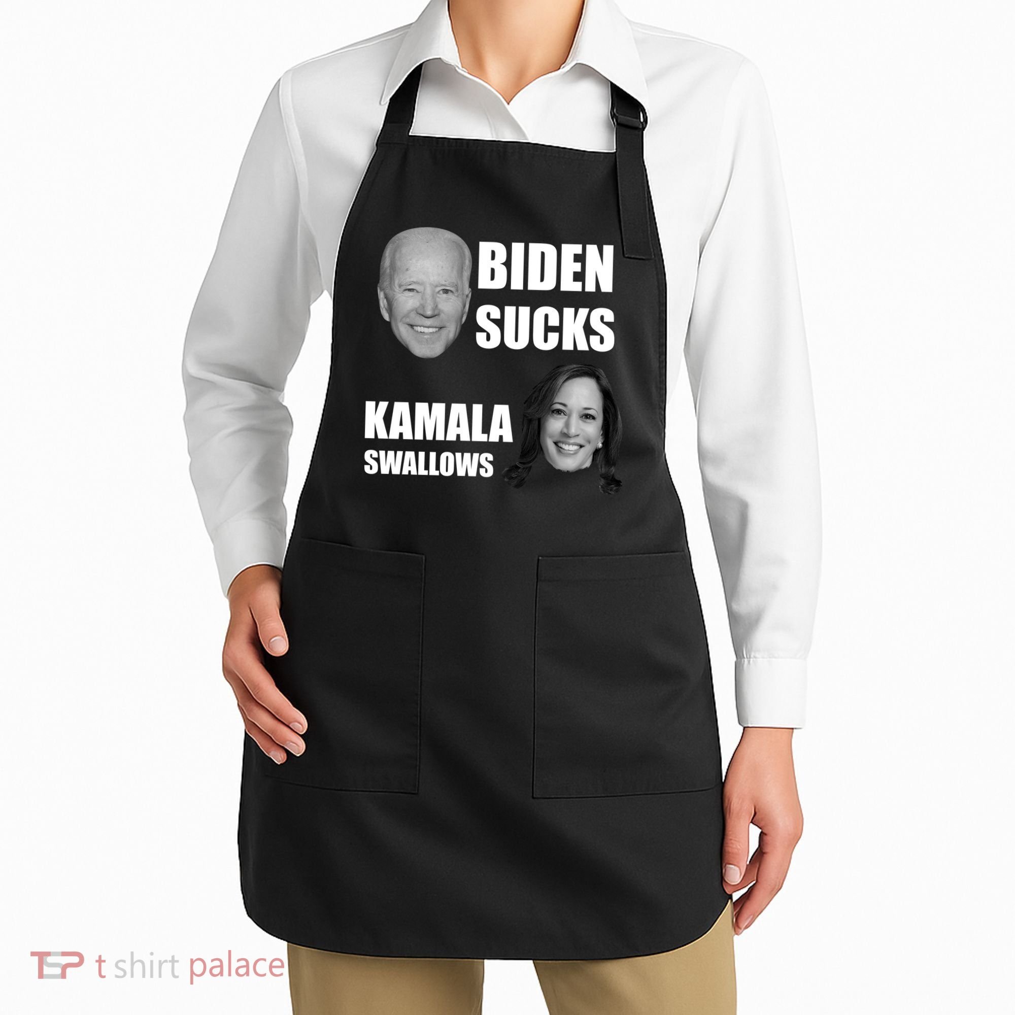 Biden Sucks Kamala Swallows Apron