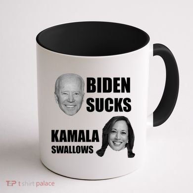 Biden Sucks Kamala Swallows Coffee Mug back