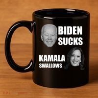 Biden Sucks Kamala Swallows 11oz C Handle Ceramic Mug thumb 4