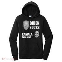 Biden Sucks Kamala Swallows Women's Hoodie thumb 0