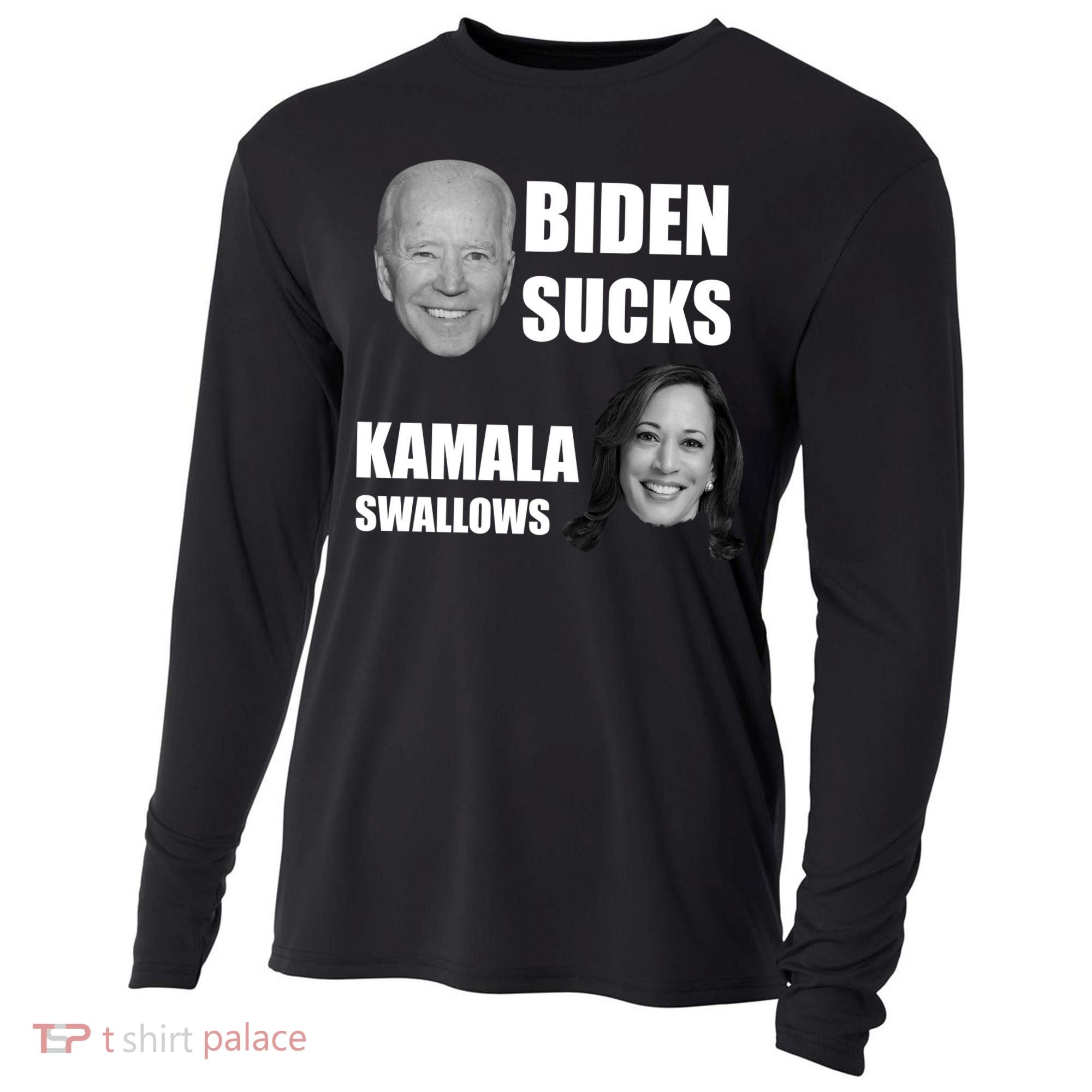Biden Sucks Kamala Swallows Cooling Performance Long Sleeve Crew