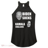 Biden Sucks Kamala Swallows Women's Perfect Tri Rocker Tank thumb 0