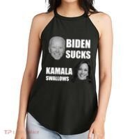 Biden Sucks Kamala Swallows Women's Perfect Tri Rocker Tank thumb 2