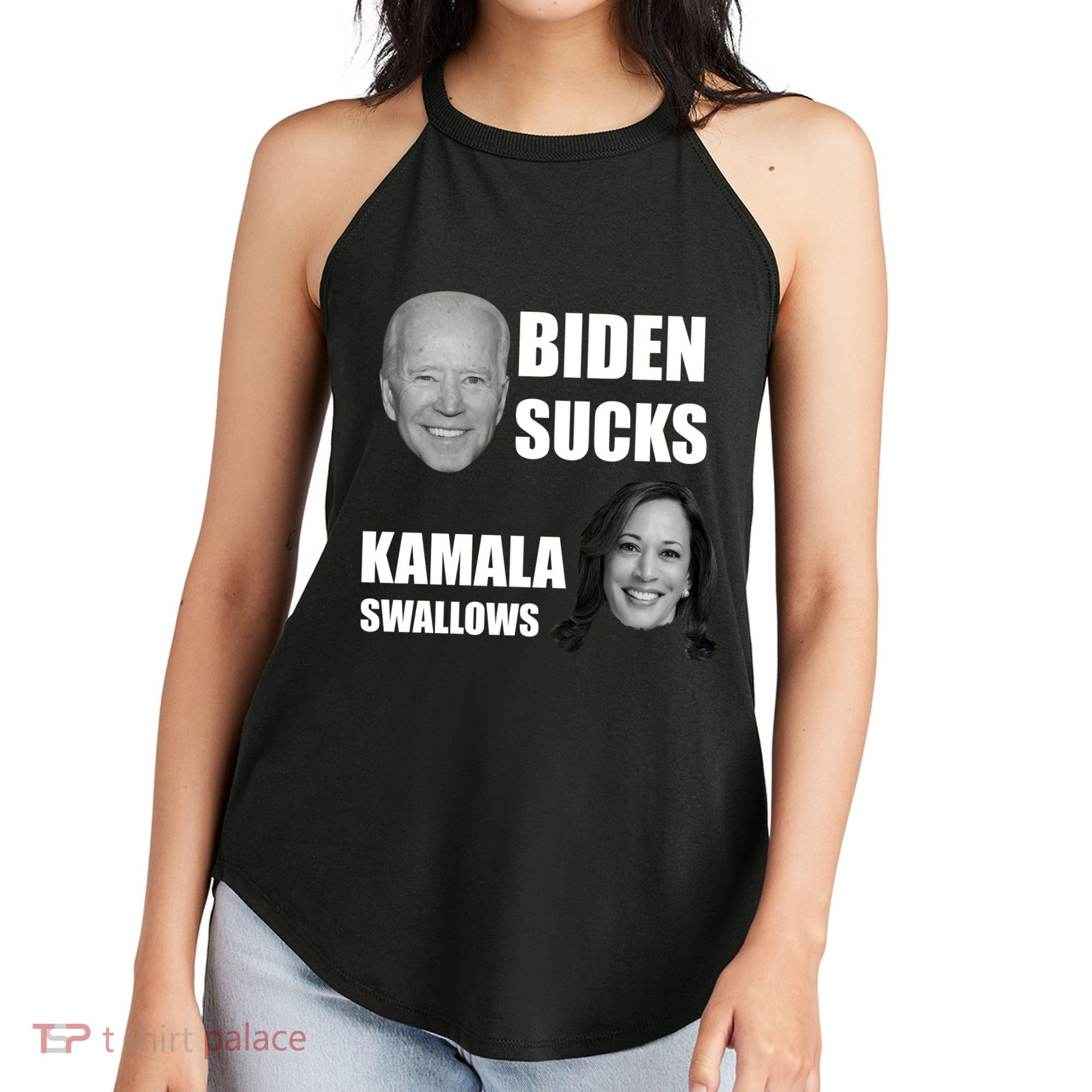 Biden Sucks Kamala Swallows Women's Perfect Tri Rocker Tank
