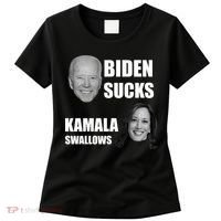 Biden Sucks Kamala Swallows Women's T-Shirt thumb 0