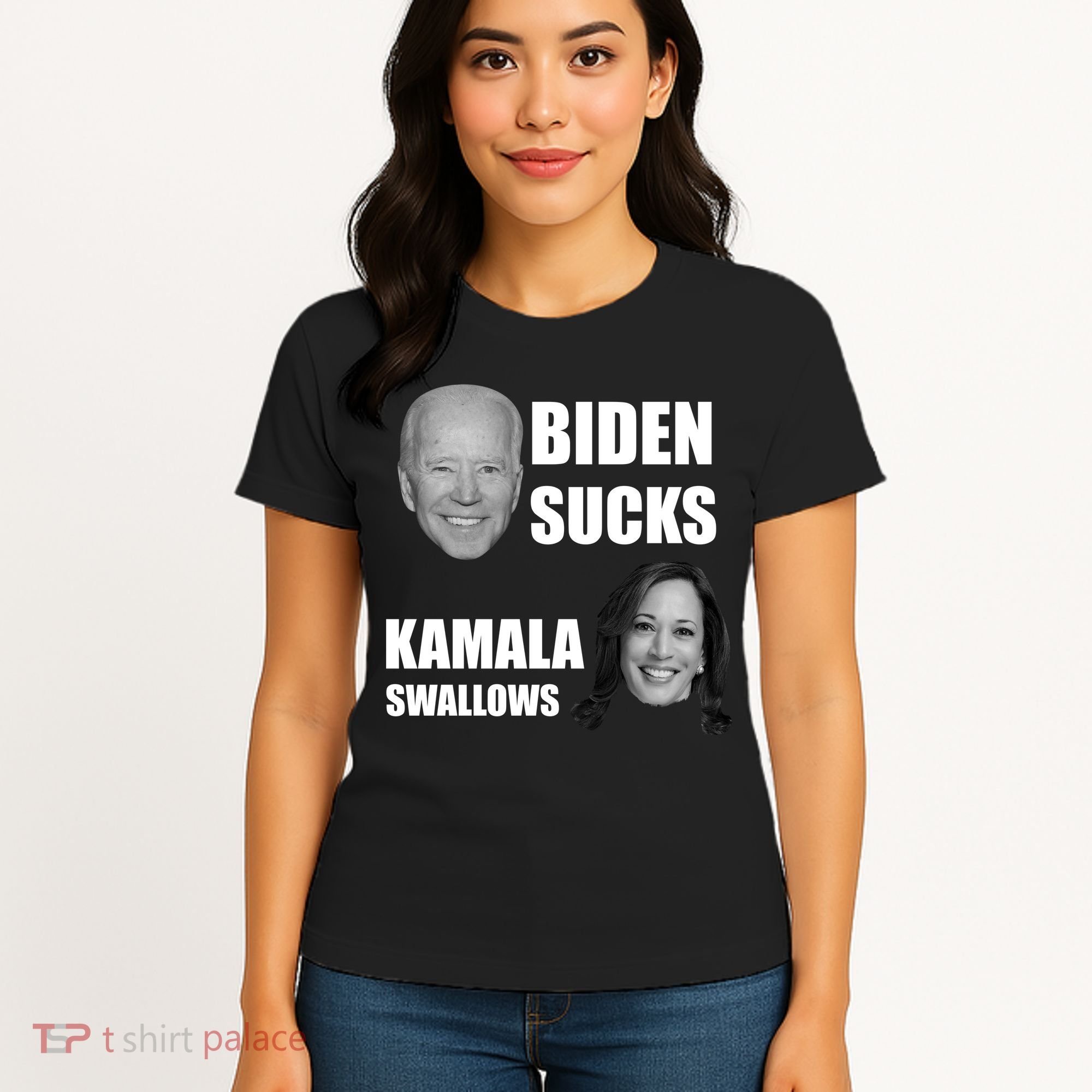 Biden Sucks Kamala Swallows Women's T-Shirt