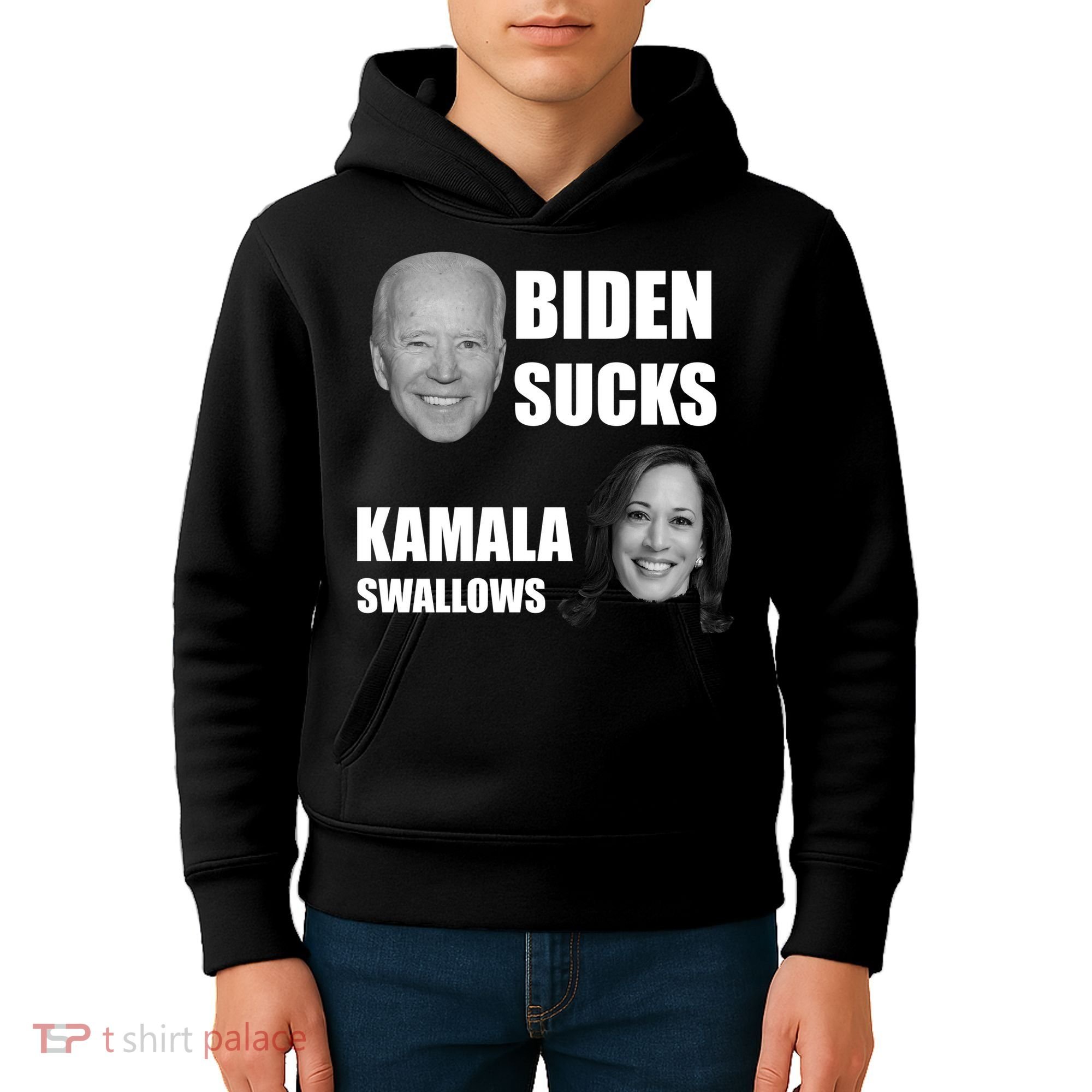 Biden Sucks Kamala Swallows Kids Hoodie