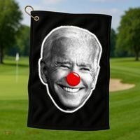 Biden The Clown Golf Towel thumb 1