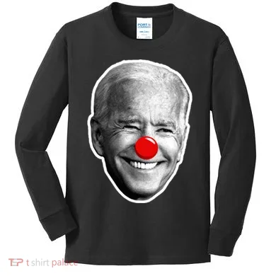 Biden The Clown Kids Long Sleeve Shirt