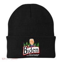 Biden The Quicker Fucker Upper Funny Cartoon Beanie thumb 0