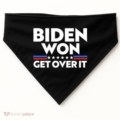 Biden Won Get Over It USA-Made Doggie Bandana