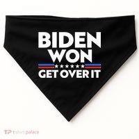 Biden Won Get Over It USA-Made Doggie Bandana thumb 0