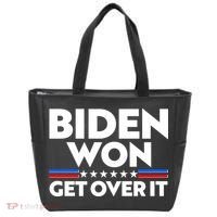 Biden Won Get Over It Tote Bag thumb 0