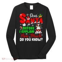 Before I Explain How Much You Know Xmas Papillon Owner Lover Long Sleeve Shirt thumb 0