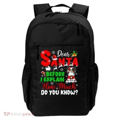 Before I Explain How Much You Know Xmas Papillon Owner Lover Backpack