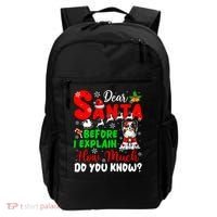 Before I Explain How Much You Know Xmas Papillon Owner Lover Backpack thumb 0