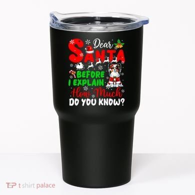 Before I Explain How Much You Know Xmas Papillon Owner Lover Tumbler