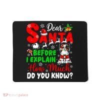 Before I Explain How Much You Know Xmas Papillon Owner Lover Mousepad thumb 0