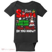 Before I Explain How Much You Know Xmas Papillon Owner Lover Baby Bodysuit thumb 0