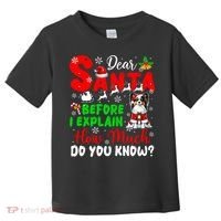Before I Explain How Much You Know Xmas Papillon Owner Lover Toddler T-Shirt thumb 0