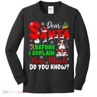 Before I Explain How Much You Know Xmas Papillon Owner Lover Kids Long Sleeve Shirt thumb 0