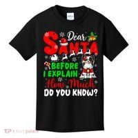 Before I Explain How Much You Know Xmas Papillon Owner Lover Kids T-Shirt thumb 0