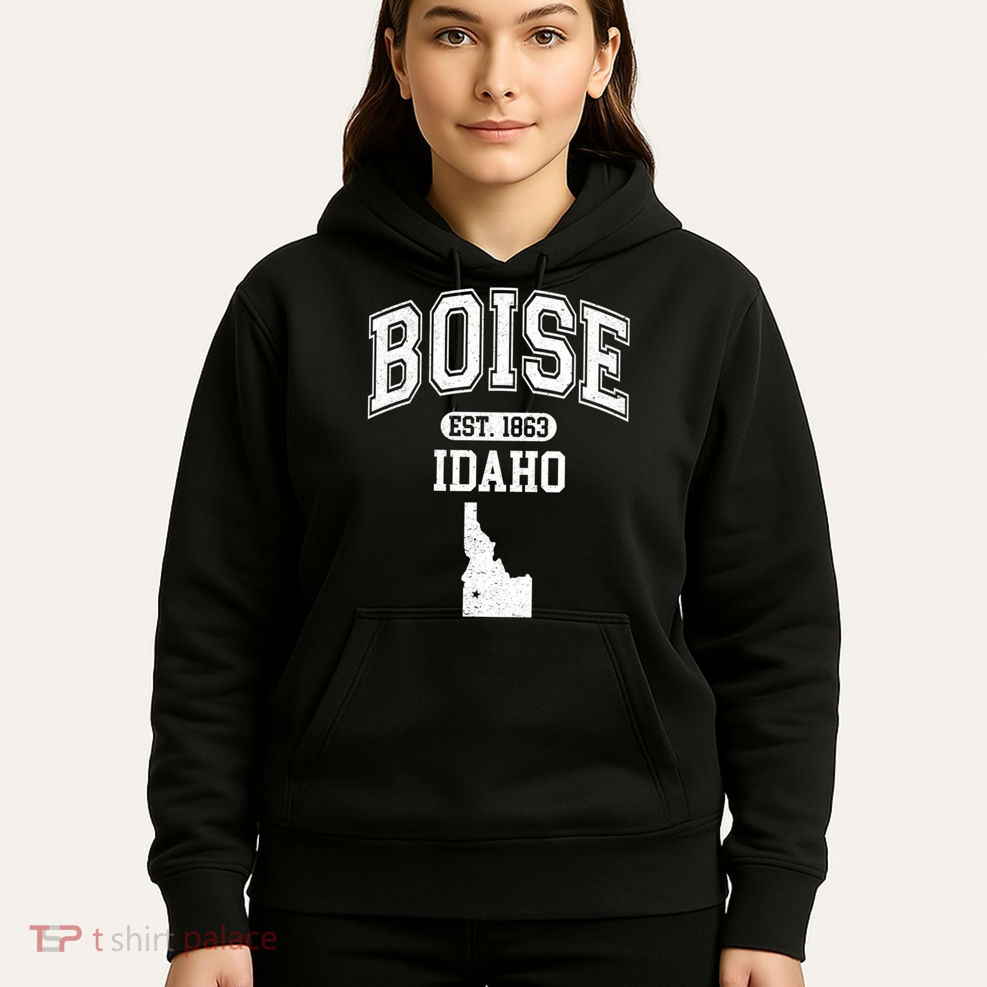 Boise Idaho Est. 1863 Varsity Hoodie